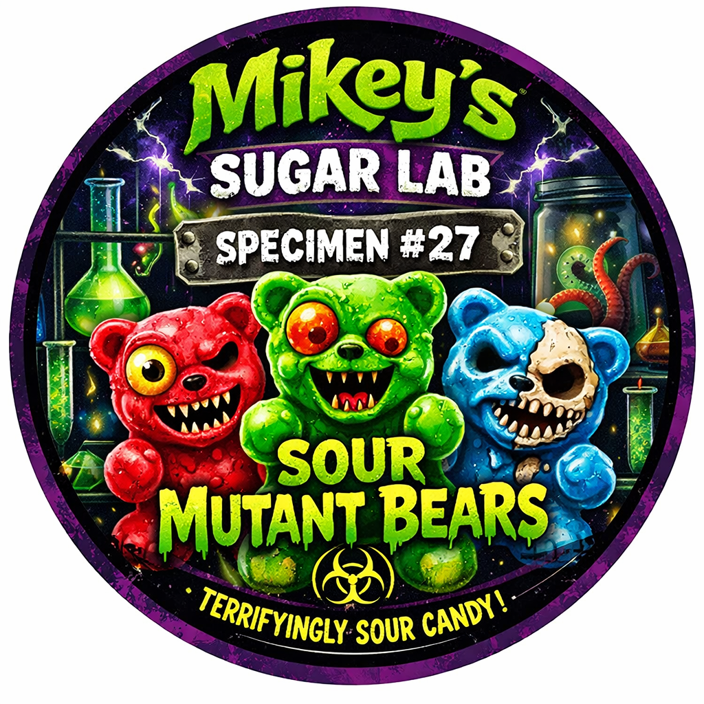 Sour Mutant Bears (Sour Sugar Gummy Bears)