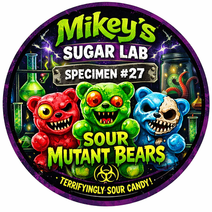 Sour Mutant Bears (Sour Sugar Gummy Bears)